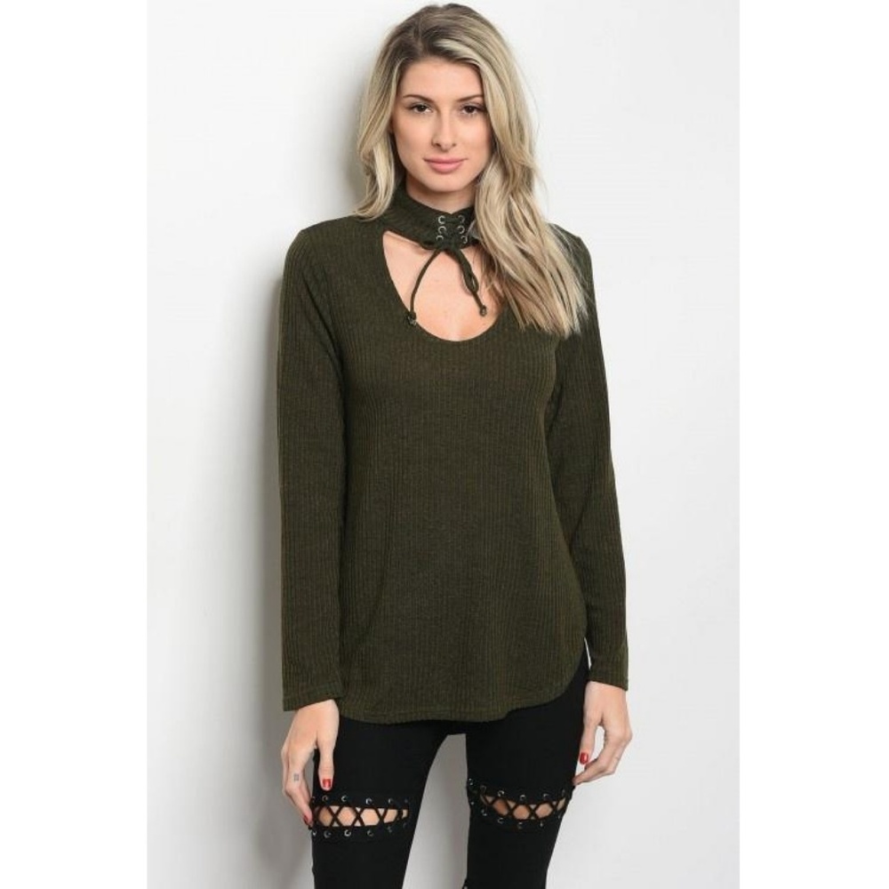 Save My Life Olive Top